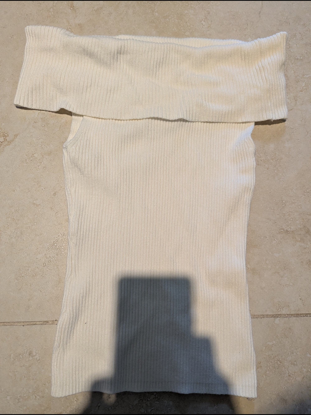 Early 2000s Off The Shoulder Sleeveless Sweater